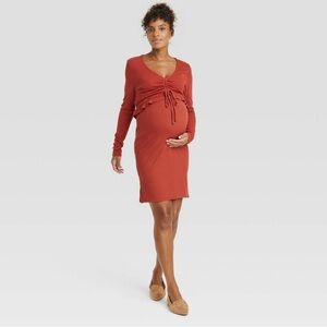 Ingrid & Isabel Rust Maternity Dress